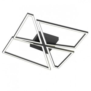 Plafoniera Smarter Slash, negru mat, LED CCT, 50W, 3740 lumeni, 3000K/4000K/6000K, L.50 cm, 01-3542