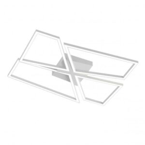 Plafoniera Smarter Slash, alb mat, LED CCT, 80W, 4496 lumeni, 3000K/4000K/6000K, L.90 cm, 01-3543