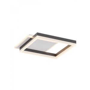 Plafoniera/ Aplica moderna Sami, LED 40W, negru mat, CCT 3000/4000/6000K, 01-3998
