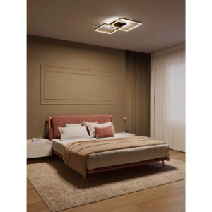 Lustra moderna Sami, LED 80W, negru mat, CCT 3000/4000/6000K, 01-4000