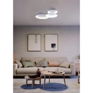 Plafoniera Smarter Combi, alb mat, LED CCT, 72W, 3000/4000/6000K, 5898 lumeni, L. 105 cm, 01-3373