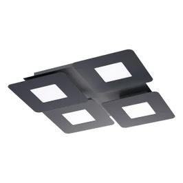 Plafoniera Smarter Quant, negru mat, LED CCT, 47W, 5589 Lm, 3000K/4000K, L.51 cm, 05-1005