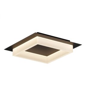 Plafoniera/Aplica Smarter Perimetro, negru mat, LED CCT, 28W, 3000K-4000K-6500K, 1655 lumeni, L.35 cm, 05-973