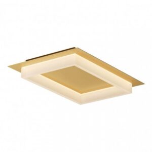 Plafoniera Smarter Perimetro, aur mat, LED CCT, 36W, 3000K-4000K-6500K, 2155 lumeni, L.50 cm, 05-975