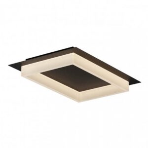 Plafoniera Smarter Perimetro, negru mat, LED CCT, 36W, 3000K-4000K-6500K, 2155 lumeni, L.50 cm, 05-976