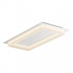Plafoniera Smarter Perimetro, alb mat, LED CCT, 40W, 3000K-4000K-6500K, 2160 lumeni, L.70 cm, 05-980