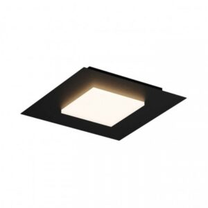 Plafoniera Smarter Tatami, negru mat, LED CCT, 28W, 1465 lumeni, 3000K/4000K/6500K, L.35 cm, 05-991