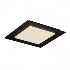 Plafoniera Smarter Tatami, negru mat, LED CCT, 40W, 2520 lumeni, 3000K/4000K/6500K, L.50 cm, 05-997
