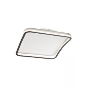 Plafoniera Smarter Jolie, alb/negru, telecomanda, LED CCT, 62W, 3794 lumeni, L.40 cm, 05-957