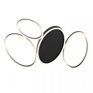 Lustra Smarter Ritmo, negru mat, LED CCT, 60W, 3131 lumeni, 3000K/4000K, L.86 cm, 01-3773