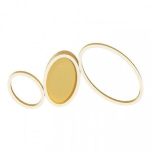 Plafoniera Smarter Ritmo, auriu mat, LED CCT, 40W, 2110 lumeni, 3000K/4000K, L.66 cm, 01-3769