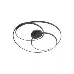 Lustra Smarter Centrix, negru mat, LED, 92W, lumina caldă, 4918 lumeni, D.80 cm, 01-2975