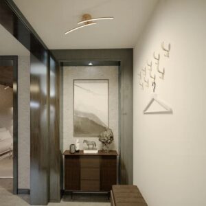 Aplică/Plafonieră Redo Yuno LED 14W 3000K Mat bronz, 01-29613