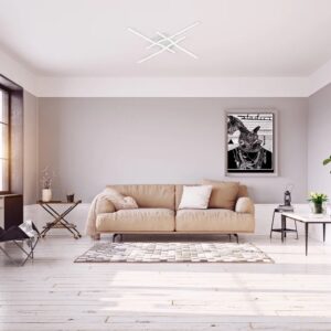 Plafoniera LED Mesh SWH 01-1621, 38W, lumina neutra, alb mat