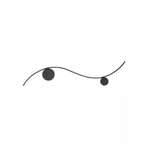 Aplica Smarter Wave, negru mat, LED, 11W, 857 lumeni, alb cald 3000K, L.100 cm, 01-3113