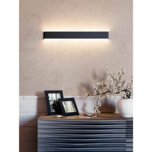 Aplica Smarter Pepas, negru mat, LED, 30W, 2741 lumeni, alb cald 3000K, L.83 cm, 01-3207