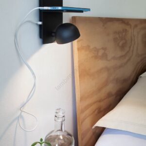 Aplica Smarter Seibi, negru mat, LED, 7W, 537 lumeni, alb cald 3000K, 01-3492