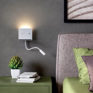 Aplica Smarter Moka, alb mat, LED, 6W, 462 lumeni, alb cald 3000K, 01-3210