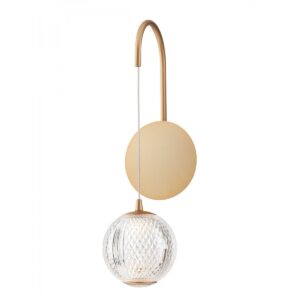 Aplica Smarter Gianet, auriu mat, LED, 4W, 450 lumeni, alb cald 3000K, 01-4037