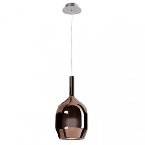 Suspensie Smarter Tresor, sticla arămie , 1XE27, D.15 cm, 01-3636