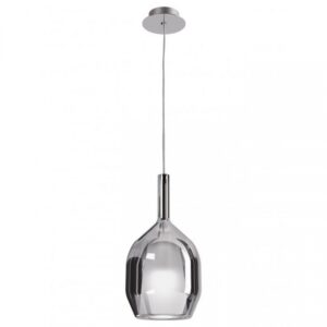 Suspensie Smarter Tresor, sticla fumurie, 1XE27, D.15 cm, 01-3637