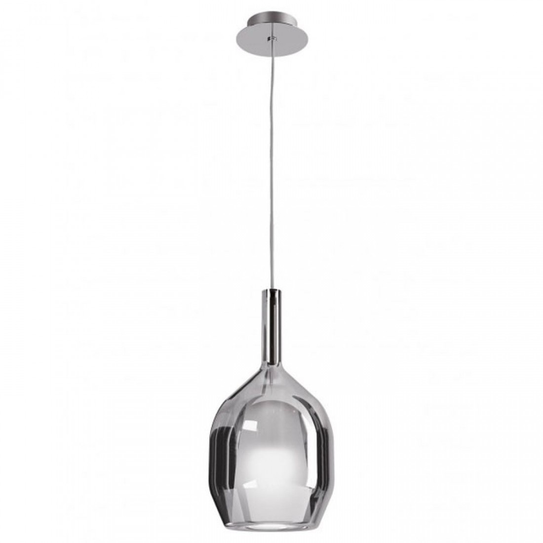 Suspensie Smarter Tresor, sticla fumurie, 1XE27, D.15 cm, 01-3637