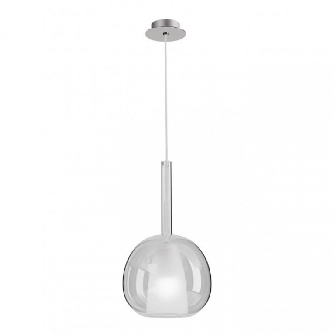 Suspensie Smarter Tresor, sticla transparenta, 1XE27, D.20 cm, 01-3638