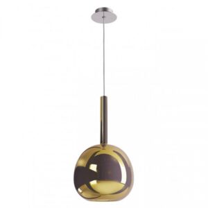 Suspensie Smarter Tresor, sticla aurie, 1XE27, D.20 cm, 01-3639