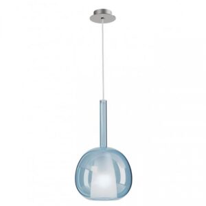 Suspensie Smarter Tresor, sticla albastră , 1XE27, D.20 cm, 01-3640