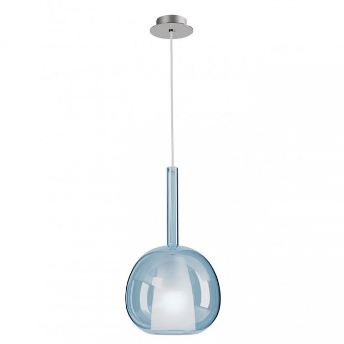 Suspensie Smarter Tresor, sticla albastră , 1XE27, D.20 cm, 01-3640