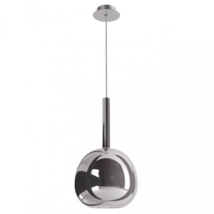 Suspensie Smarter Tresor, sticla fumurie, 1XE27, D.20 cm, 01-3644