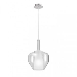 Suspensie Smarter Tresor, sticla transparenta, 1XE27, D.20 cm, 01-3645