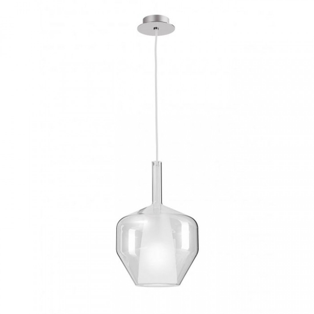 Suspensie Smarter Tresor, sticla transparenta, 1XE27, D.20 cm, 01-3645