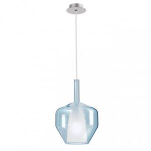 Suspensie Smarter Tresor, sticla albastră , 1XE27, D.20 cm, 01-3647