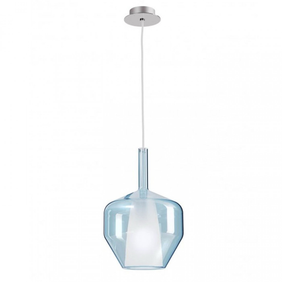Suspensie Smarter Tresor, sticla albastră , 1XE27, D.20 cm, 01-3647