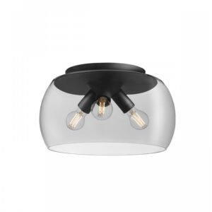 Plafoniera Smarter Croma, negru mat, sticla fumurie, 3XE27, 01-3065