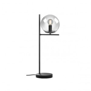 Veioza Smarter Boldy, negru mat, sticla fumurie, 1XE14, H.51 cm, 01-3073
