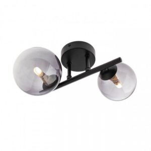 Plafoniera/ Aplica Smarter Astra, negru mat, fumuriu degrade, 2XG9, L.25 cm, 01-3987