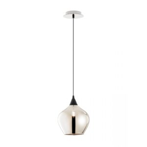 Suspensie Smarter Tanner, crom, sticla fumurie, 1XE14, D.20 cm, 01-3191