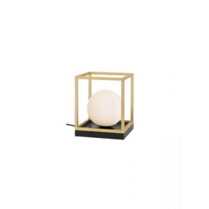 Veioza Smarter Zodiac, negru/alama, sticla, 1XE14, L.18 cm, 01-3052