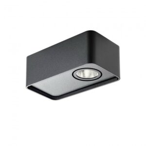 Plafoniera Redo Yuki, negru mat, 6W, 472 Lm, alb cald 3000K, L.13 cm, 01-3688