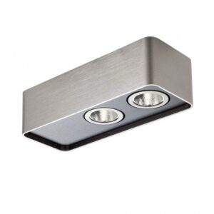 Plafoniera Redo Yuki, foggy nickel, 10W, 945 Lm, alb cald 3000K, L.13 cm, 01-3691