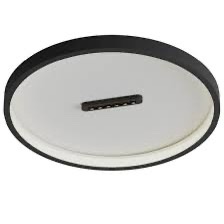 Plafoniera Redo Button, negru mat, LED, 37W, 5037 LM, alb cald 3000K, D.42 cm, 01-3828