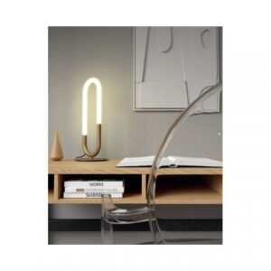 Veioza Smarter Latium, alamă , LED, 9W, 1300 lumeni, alb cald 3000K, H.44 cm, 01-3185