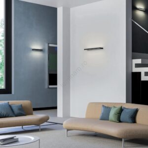 Aplica Redo Seed, negru mat, LED, 15W, 920 lumeni, alb cald 3000K, L.31 cm, 01-3553