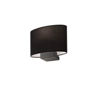 Aplică Redo Enjoy 1XE27 metal negru mat, abajur negru , 01-678