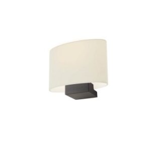 Aplică Redo Enjoy 1XE27 metal negru mat, abajur crem, 01-678