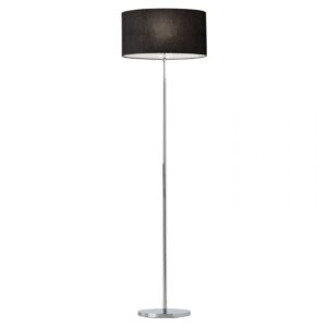 Lampadar Redo Enjoy structură Crom, abajur negru E27, 01-681 CH/BK