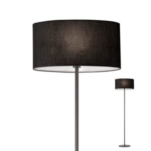 Lampadar Redo Enjoy structură negru mat, abajur negru E27, 01-681 SBK/BK