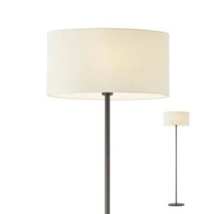 Lampadar Redo Enjoy structură negru mat, abajur Bej E27, 01-681 SBK/BG